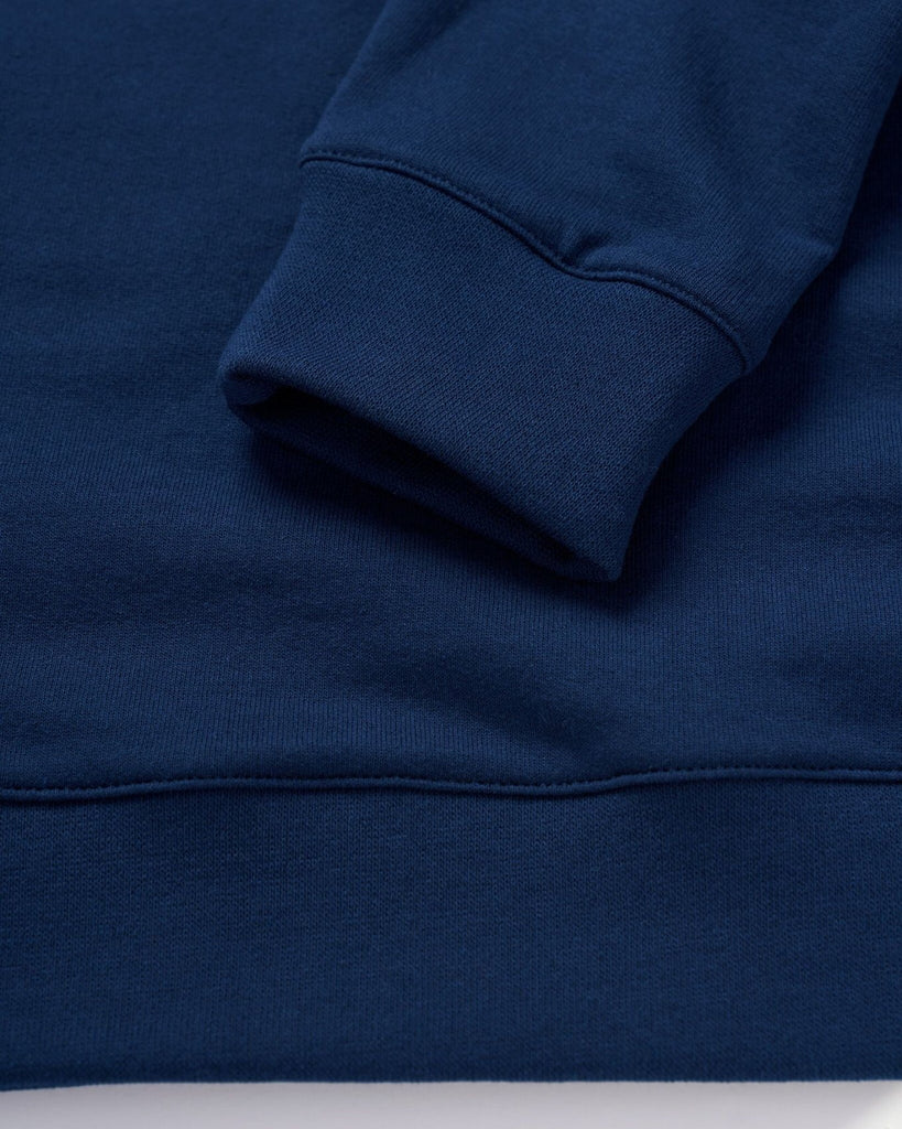 ReApparel Basura Crew Neck . in color Navy Blue and shape long sleeve
